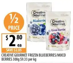Supabarn Creative gourmet frozen blueberries/mixed berries offer