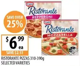Supabarn Ristorante pizzas offer