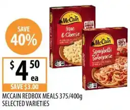 Supabarn Mccain redbox meals offer