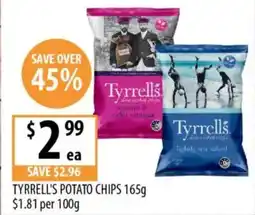 Supabarn Tyrrell's potato chips offer