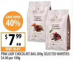 Supabarn Pink lady chocolate bag offer
