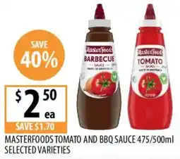 Supabarn Masterfoods tomato and bbq sauce offer