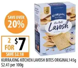 Supabarn Kurrajong kitchen lavosh bites original offer