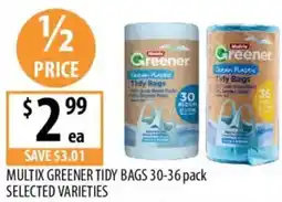 Supabarn Multix greener tidy bags offer