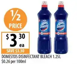 Supabarn Domestos disinfectant bleach offer