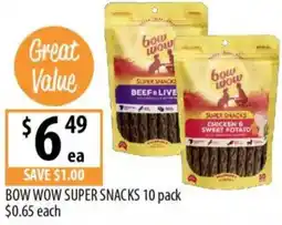 Supabarn Bow wow super snacks offer