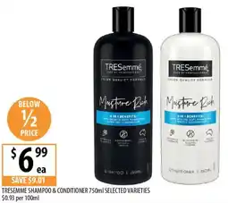 Supabarn Tresemme shampoo & conditioner offer