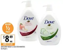 Supabarn Dove body wash offer