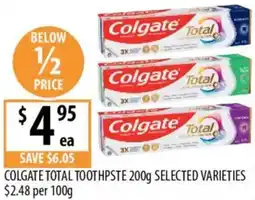 Supabarn Colgate total toothpste offer