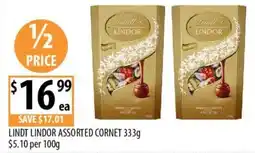 Supabarn Lindt lindor assorted cornet offer
