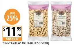 Supabarn Yummy cashews and pistachios offer