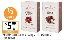 Supabarn Pink lady boxed chocolates offer