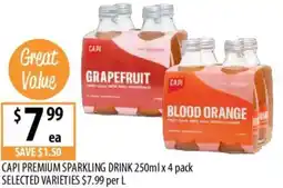 Supabarn Capi premium sparkling drink offer