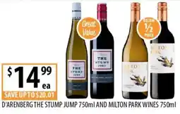 Supabarn D'arenberg the stump jump and milton park wines offer