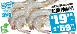 Farmer Jack's Shark bay (wa) large raw king prawns offer