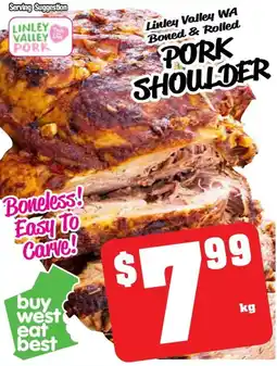 Farmer Jack's Linley valley wa boned & rolled pork shoulder offer