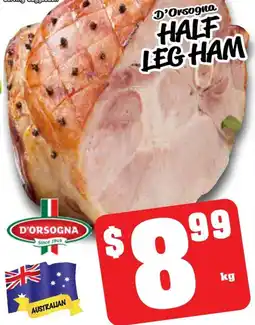 Farmer Jack's D'orsogna half leg ham offer