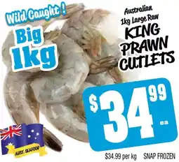 Farmer Jack's King prawn cutlets offer