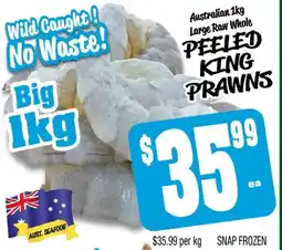 Farmer Jack's Peeled king prawns offer