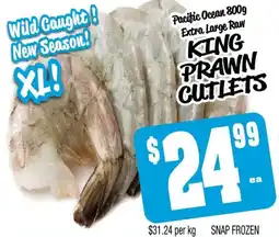 Farmer Jack's King prawn cutlets offer