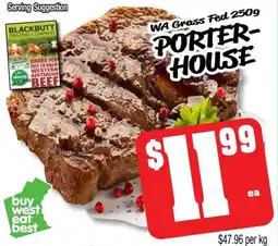 Farmer Jack's Porter- house offer