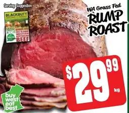 Farmer Jack's Rump roast offer