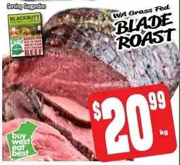 Farmer Jack's Blade roast offer