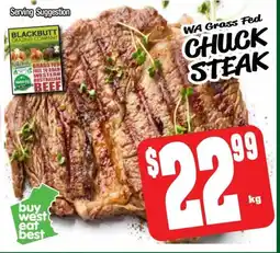 Farmer Jack's Chuck steak offer