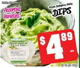 Farmer Jack's Fresh delights dips offer