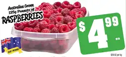 Farmer Jack's Raspberries offer