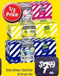 Farmer Jack's Kirks Drinks offer