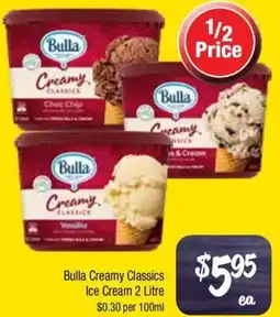 Farmer Jack's Bulla Creamy Classics Ice Cream offer