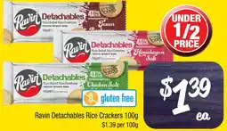 Farmer Jack's Ravin Detachables Rice Crackers offer