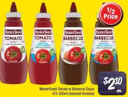 Farmer Jack's MasterFoods Tomato or Barbecue Sauce offer