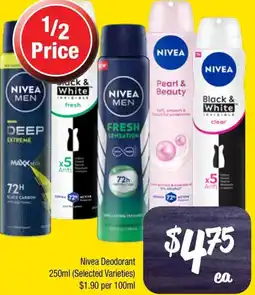 Farmer Jack's Nivea Deodorant offer