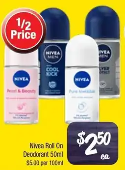 Farmer Jack's Nivea Roll On Deodorant offer