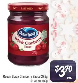 Farmer Jack's Ocean Spray Cranberry Sauce offer