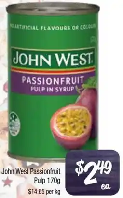 Farmer Jack's John West Passionfruit Pulp offer