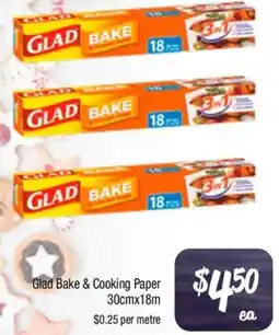 Farmer Jack's Glad Bake & Cooking Paper offer
