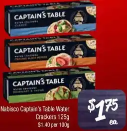 Farmer Jack's Nabisco Captain's Table Water Crackers offer