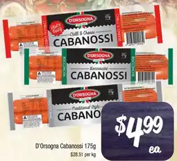 Farmer Jack's D'Orsogna Cabanossi offer