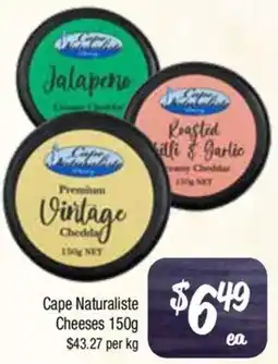 Farmer Jack's Cape Naturaliste Cheeses offer