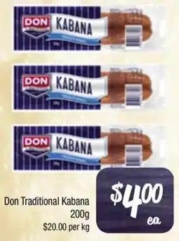 Farmer Jack's Don Traditional Kabana offer