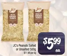 Farmer Jack's JC's Peanuts Salted or Unsalted offer
