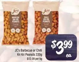 Farmer Jack's JC's Barbecue or Chilli Kri Kri Peanuts offer