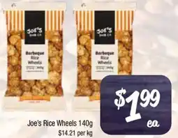 Farmer Jack's Joe's Rice Wheels offer