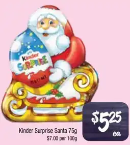 Farmer Jack's Kinder Surprise Santa offer