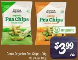 Farmer Jack's Ceres Organics Pea Chips offer