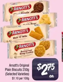 Farmer Jack's Arnott's Original Plain Biscuits offer