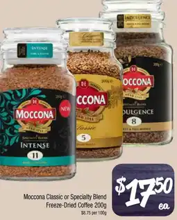 Farmer Jack's Moccona Classic or Specialty Blend Freeze-Dried Coffee offer